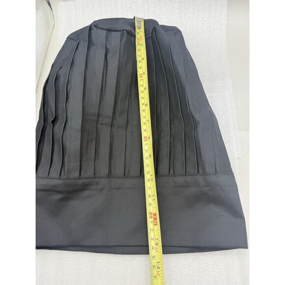 Tall Chef Hat in Black 12 inch Long 1 piece UNUSED - Picture 8 of 9
